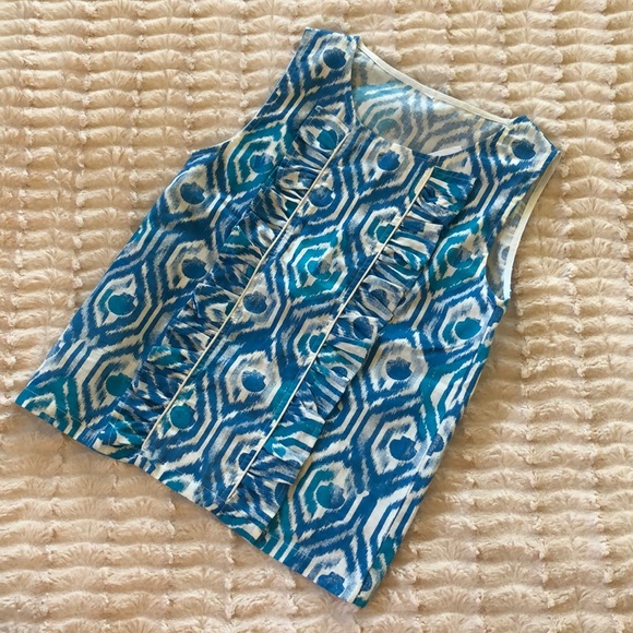 2/$20 New! Girls Ikat design with ruffle top - Picture 3 of 5